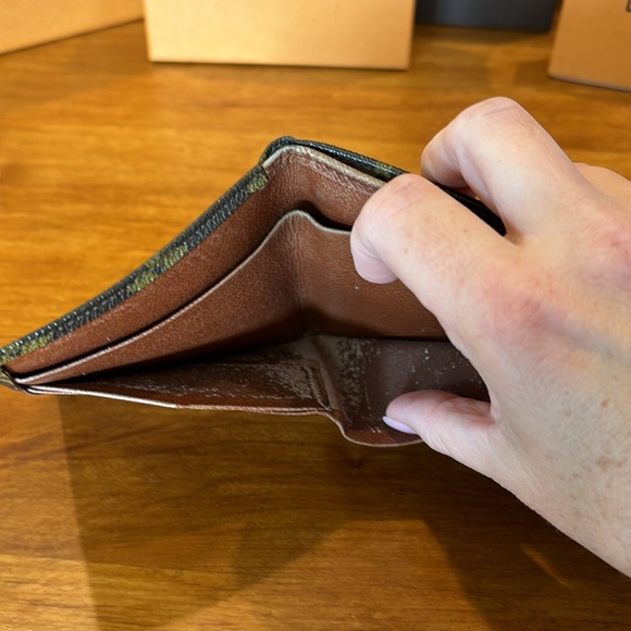 LOUIS VUITTON MONOGRAM PORTE-MONNAIE BILLETS CHANGE BILL HOLDER WALLET COIN 🤎🧡 - Picture 16 of 17